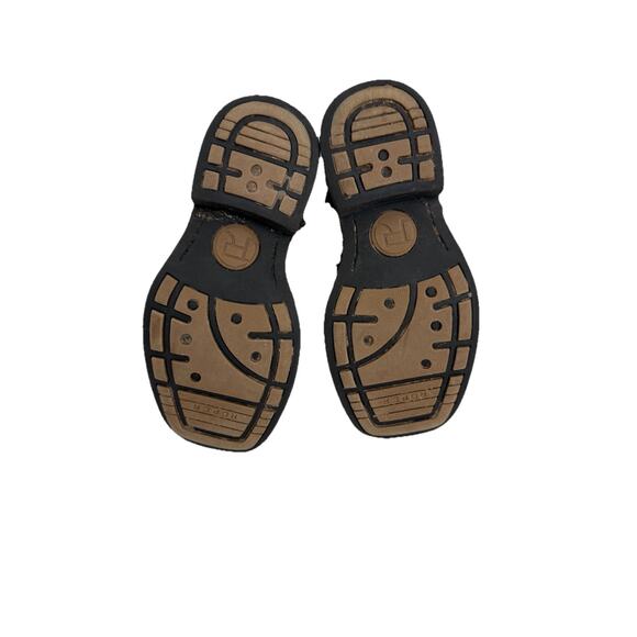 Roper Toddler Western Cowboy Boots Brown Ostrich Embossed Leather Zip Size 8 - Picture 5 of 8